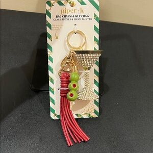 Piper K | Martini & Olive Bag Charm